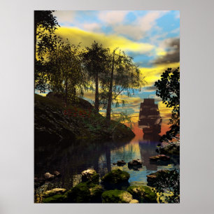 Póster Entrada de Piratas