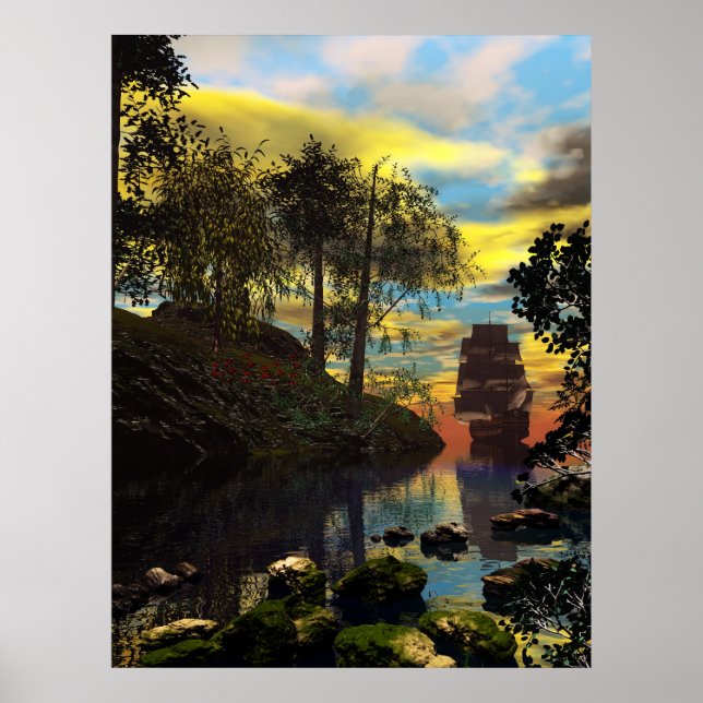 Póster Entrada de Piratas (Frente)