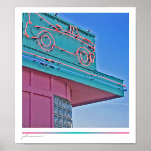 Póster Entrada de unidade Vintage