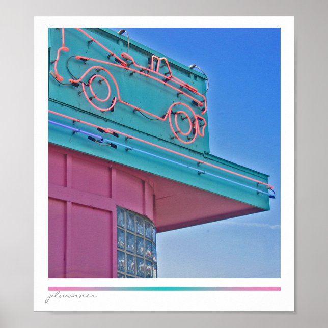 Póster Entrada de unidade Vintage (Frente)