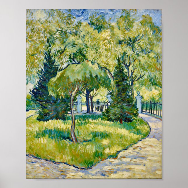 Poster Entrada de Van Gogh para o Parque em Arles (Frente)