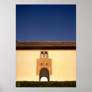 Póster Entrada do arco dourado de Alhambra