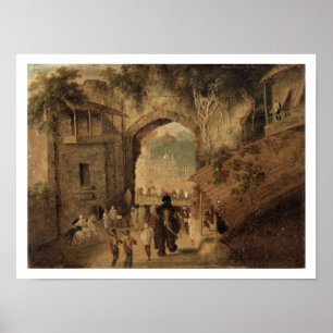Póster Entrada do leste, Patna, 1825 (óleo em canvas)