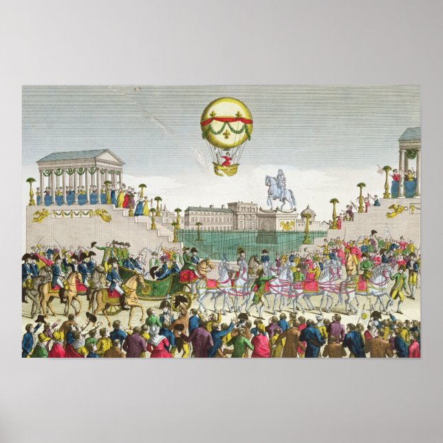 Póster Entrada em Paris de Luís XVIII, 4 de maio de 1814 (Frente)