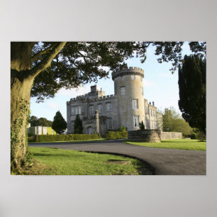Poster Entrada lateral do Castelo Dromoland sem pessoas