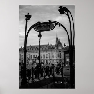 Poster Entrada Metropolitana de Paris