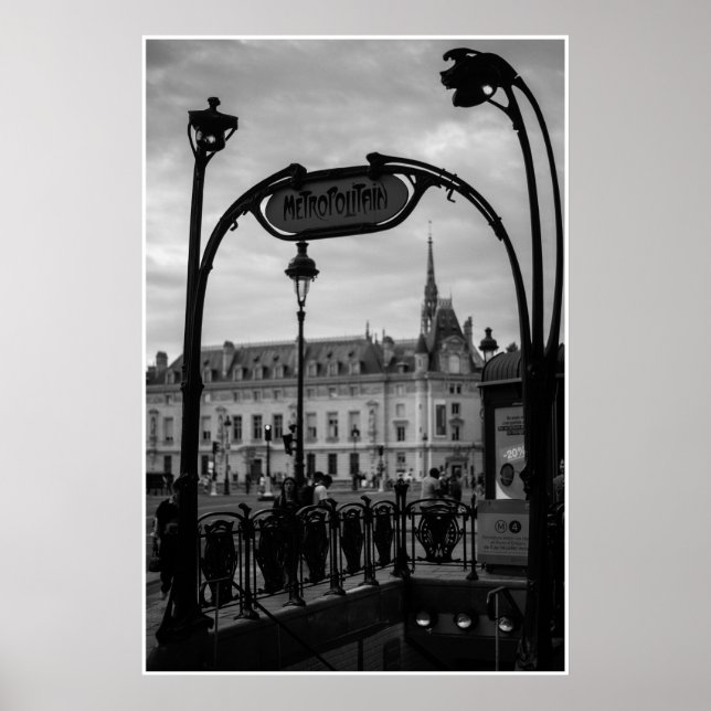 Poster Entrada Metropolitana de Paris (Frente)