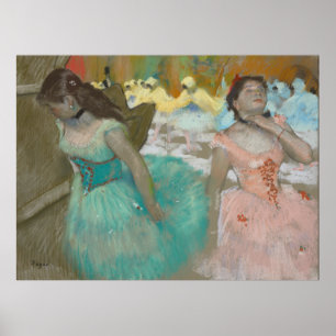 Poster Entrance of the Masked Dancers Degas Canvas Print