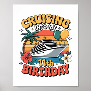Poster Entrando Em Meu 11º Aniversário 11 Anos De Cruzeir