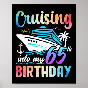 Poster Entrando em meu 65º aniversário 65 anos de idade C