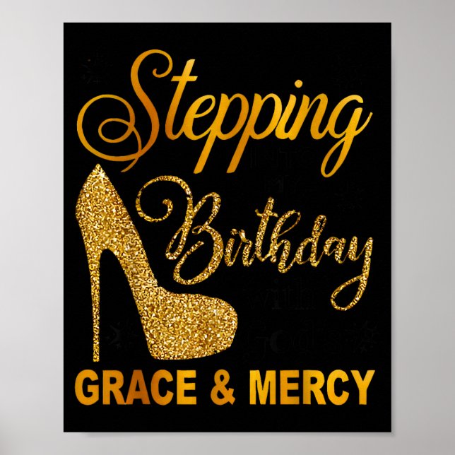 Poster Entrando no aniversário com a graça e a misericórd (Frente)
