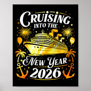 Poster Entrando no Ano Novo 2026 Feliz Ano Novo Família