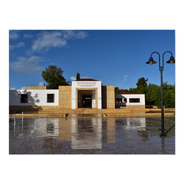 Póster Entrando no Parque Arqueológico Paphos, site da UN (Frente)