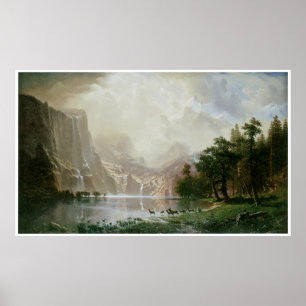 Poster Entre a serra montanhas de Nevada, Califórnia