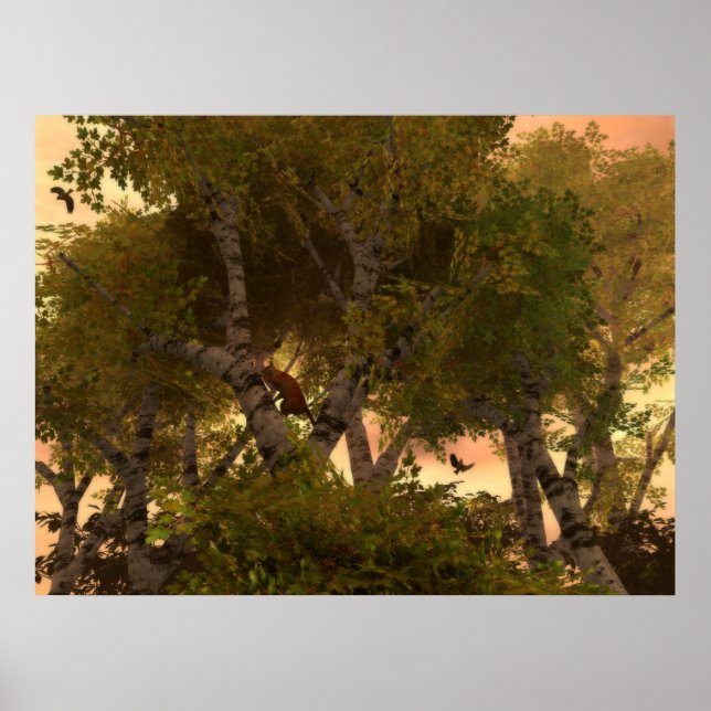 Póster Entre As Árvores (Frente)