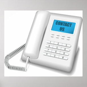 Poster Entre em contato conosco por telefone