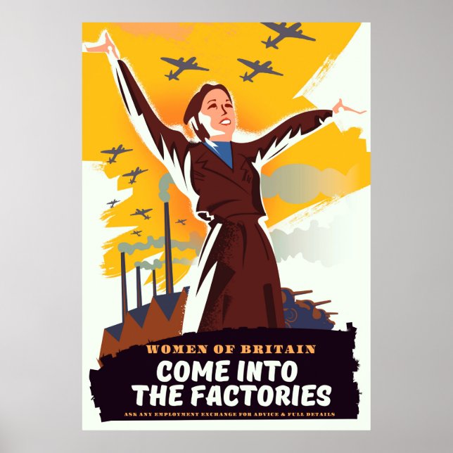Poster Entre nas fábricas (Frente)