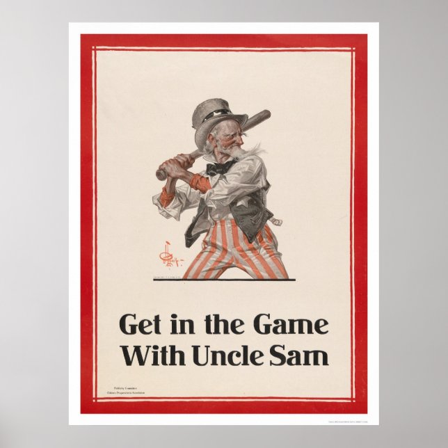 Poster Entre no jogo com o tio Sam (Frente)