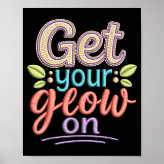 Poster Entre no Meu Grupo de Equipe da Era Glowing