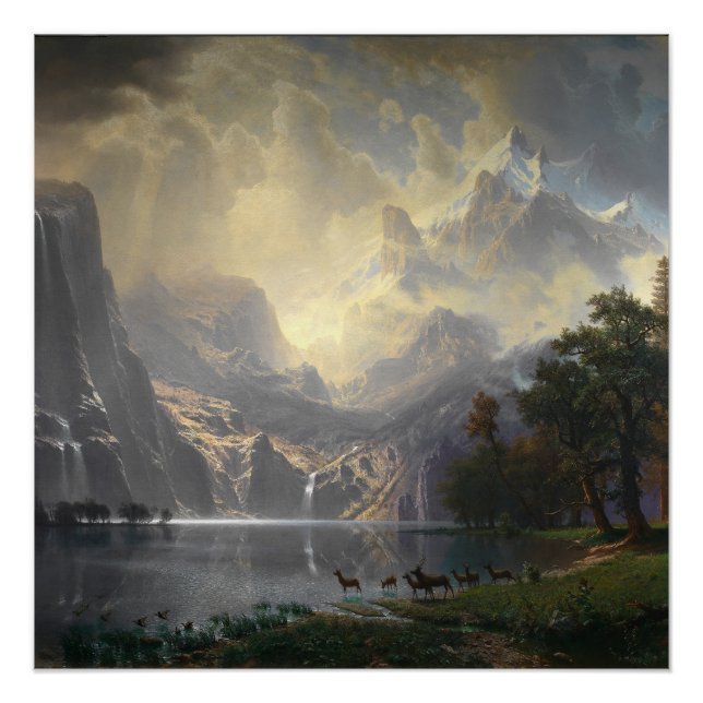 Póster Entre Serra Nevada, paisagem da montanha (Frente)