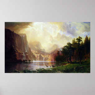 Póster Entre Serra Nevada por Bierstadt
