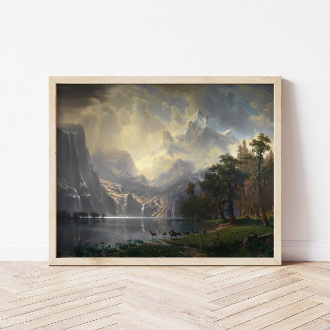 Poster Entre Sierra Nevada, CA | Albert Bierstadt (Criador carregado)