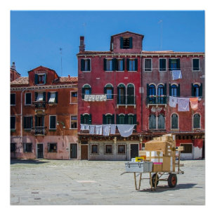 Póster Entrega de caixas em Veneza