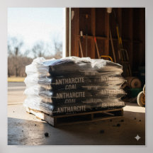 Entrega de carvão antracite