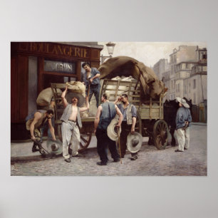 Póster Entregando a farinha, 1885