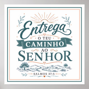 Poster Entregue seu caminho ao Senhor