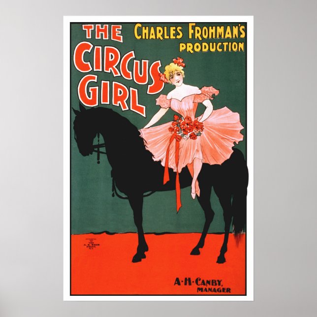 Poster Entretenimento clássico retrô de circo vintage (Frente)