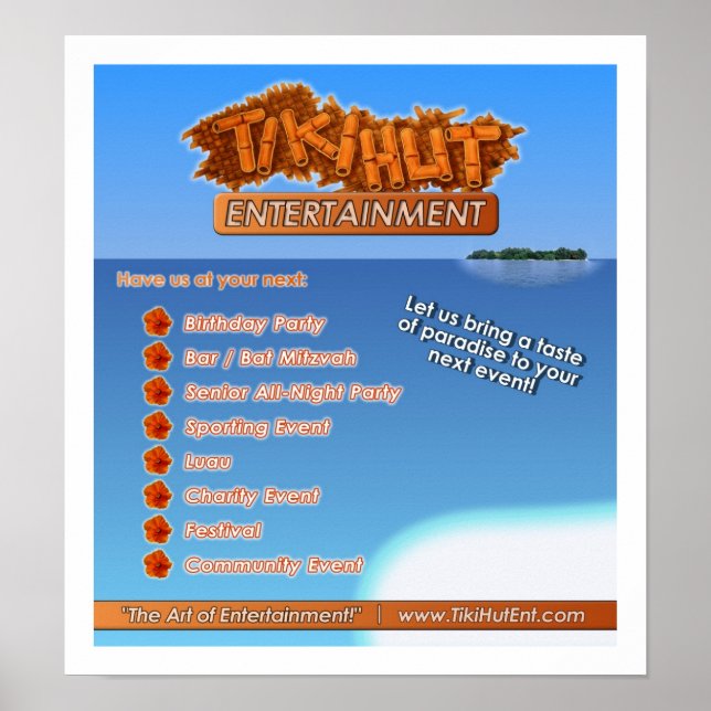 Poster Entretenimento Tkikihut (Frente)