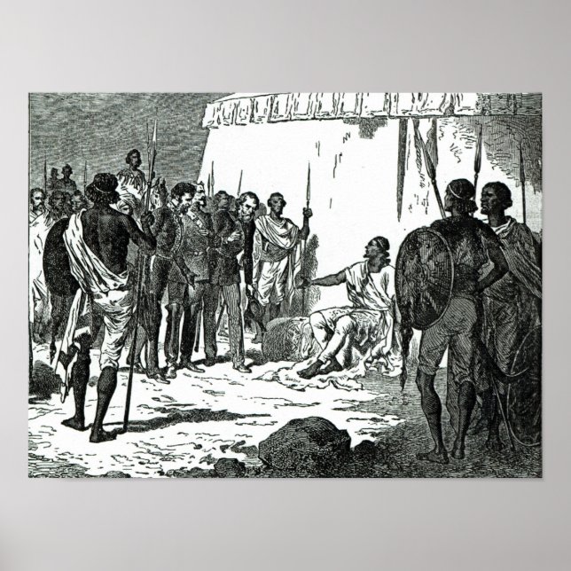 Poster Entrevista do Sr. Rassam com o Rei Theodore (Frente)