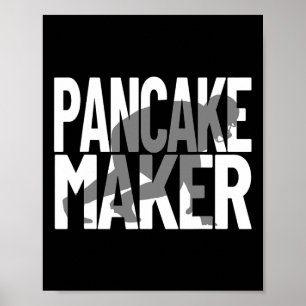 Poster Entrevistador Engraçado Meme Lineman Pancake Maker