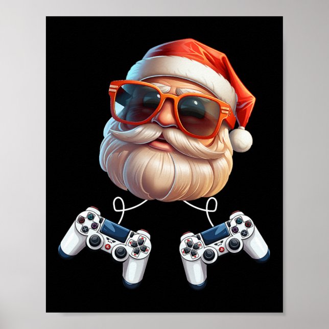 Poster Entusiasta de jogos de jogos de jogos com controla (Frente)