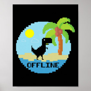 Poster Entusiastas de Tecnologia de Férias de Dinossauro