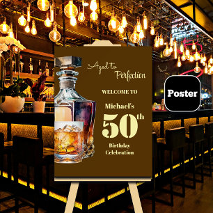 Poster Envelhecido à Perfeição Uísque de 50 Anos de Idade