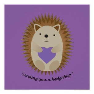 Póster Enviando-lhe um Hedgehog Hedgehug