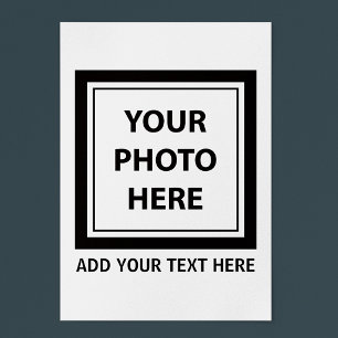 Póster Enviar imagem foto & adicionar texto – Personaliza