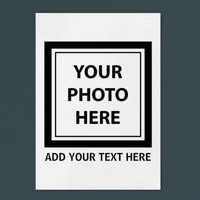 Póster Enviar imagem foto & adicionar texto – Personaliza (Criador carregado)
