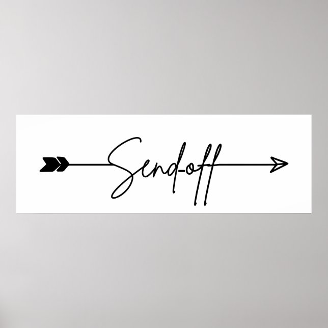 Poster Enviar sinal de seta de casamento (Frente)