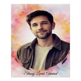 Póster Envie a foto dele – Um presente personalizado espe