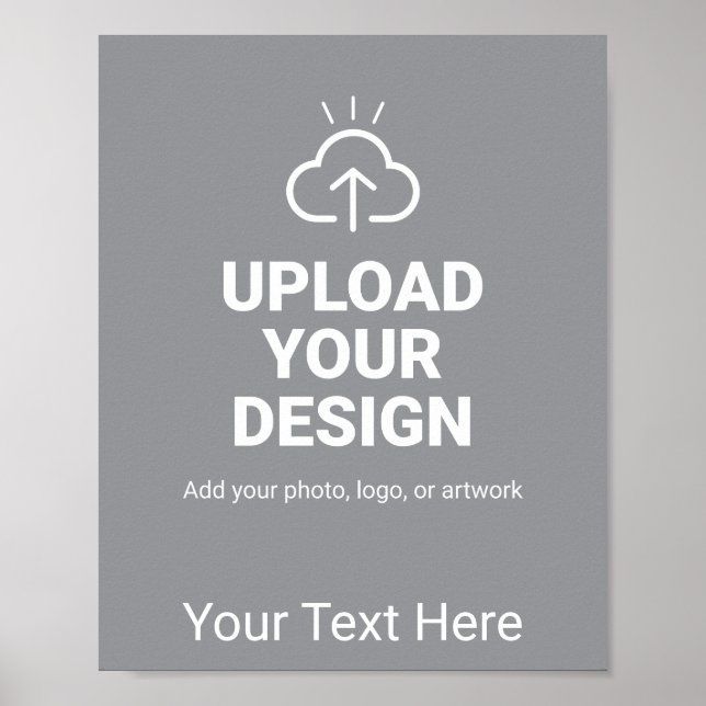 Poster Envie Personalizado Seu Design e Texto (Frente)