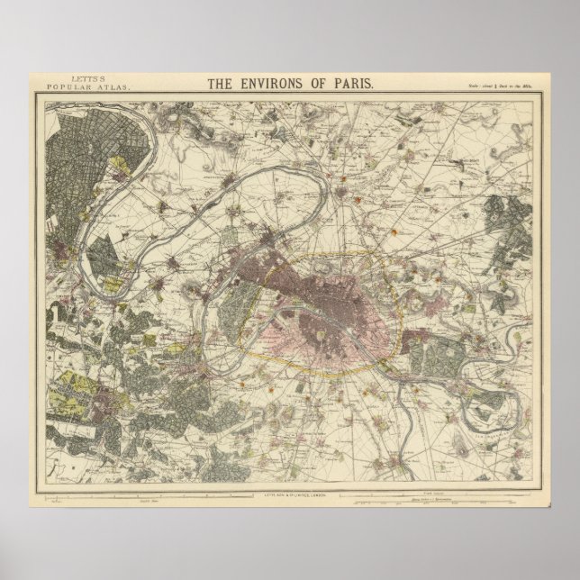 Poster Environs Paris (Frente)
