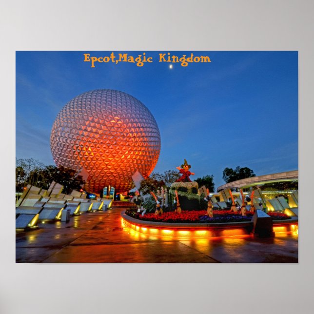 Poster Epcot, Reino Mágico, Flórida (Frente)