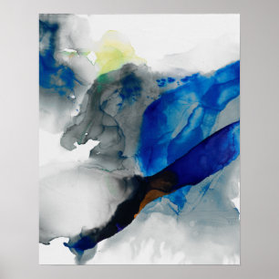 Poster Ephemeral - Azul e Cinza