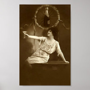 Póster Ephemeral da véspera do Ano Novo