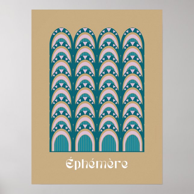 Poster éphémère art deco (Frente)