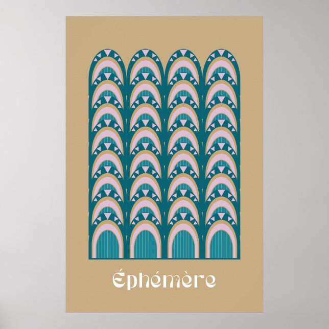 Poster éphémère Art Deco style (Frente)