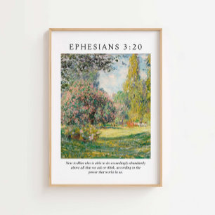 Poster Ephesianos 3:20 Verso Bíblia